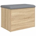VidaXL Ławka ze schowkiem Sonoma Oak 62x42x45 cm Drewno konstrukcyjne