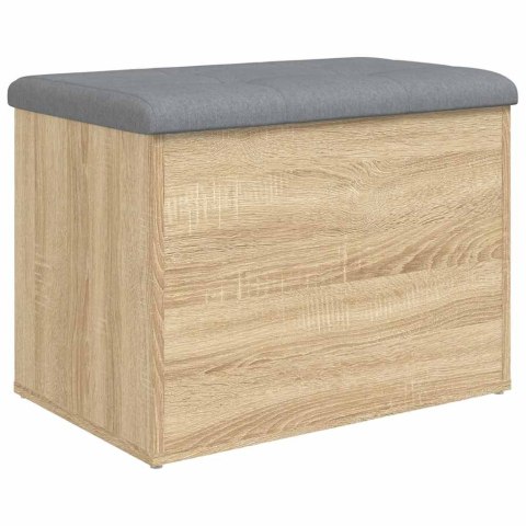 VidaXL Ławka ze schowkiem Sonoma Oak 62x42x45 cm Drewno konstrukcyjne