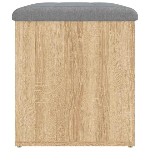 VidaXL Ławka ze schowkiem Sonoma Oak 62x42x45 cm Drewno konstrukcyjne