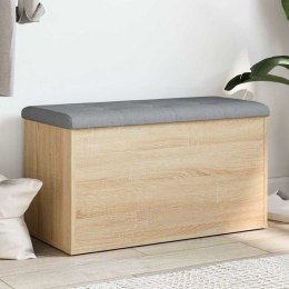 VidaXL Ławka ze schowkiem Sonoma Oak 82x42x45 cm Drewno konstrukcyjne
