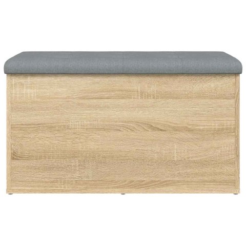 VidaXL Ławka ze schowkiem Sonoma Oak 82x42x45 cm Drewno konstrukcyjne