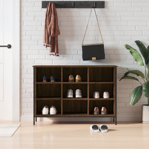 VidaXL Szafka na buty, brązowy dąb, 100x35x70 cm