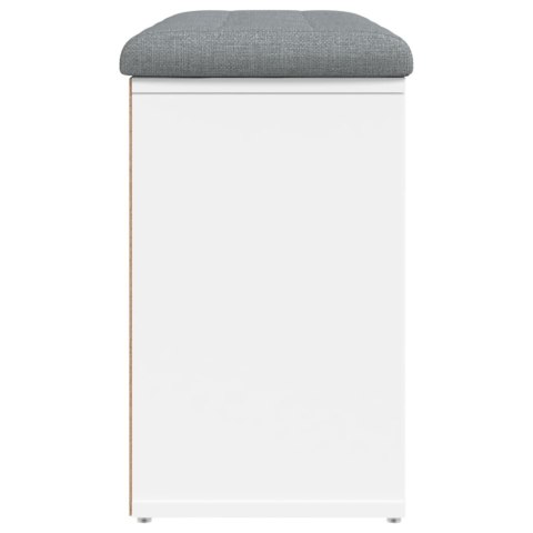 VidaXL Ławka na buty biała 82x32x50 cm Drewno konstrukcyjne