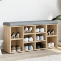 VidaXL Ławka na buty, dąb sonoma, 102x32x50cm, materiał drewnopochodny