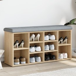 VidaXL Ławka na buty, dąb sonoma, 102x32x50cm, materiał drewnopochodny