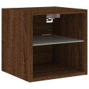 VidaXL Ścienna szafka TV z LED, brązowy dąb, 30x28,5x30 cm