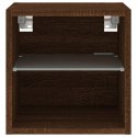 VidaXL Ścienna szafka TV z LED, brązowy dąb, 30x28,5x30 cm