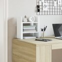 VidaXL Organizer na biurko, biały, 34,5x15,5x35,5 cm