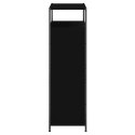 VidaXL Szafka na buty, czarna, 75x34x112 cm, materiał drewnopochodny