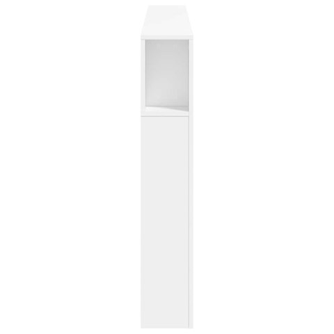 VidaXL Wezgłowie łóżka z LED, białe, 180x18,5x103,5 cm