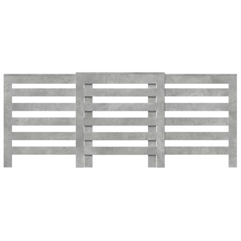 VidaXL Osłona na grzejnik, szarość betonu, 205x21,5x83,5 cm