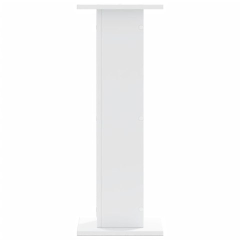 VidaXL Podstawki pod głośniki, 2 szt., białe, 30x30x80 cm