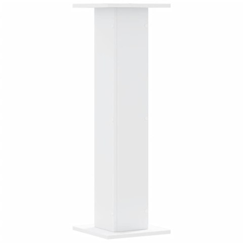 VidaXL Podstawki pod głośniki, 2 szt., białe, 30x30x95 cm