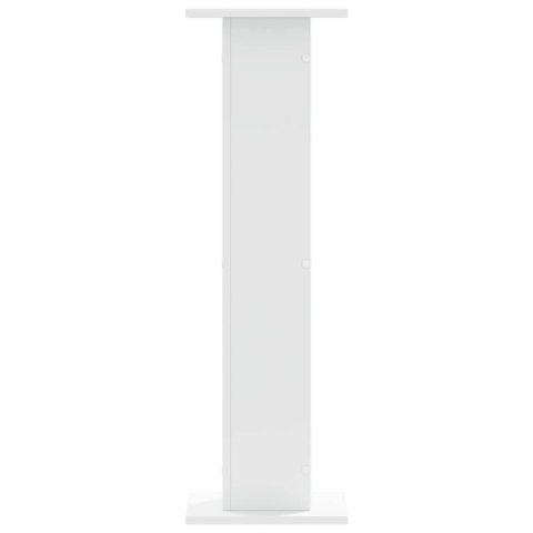VidaXL Podstawki pod głośniki, 2 szt., białe, 30x30x95 cm