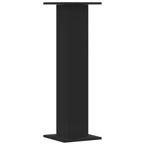 VidaXL Podstawki pod głośniki, 2 szt., czarne, 30x30x95 cm