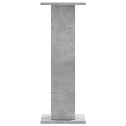 VidaXL Podstawki pod głośniki, 2 szt., szarość betonu, 30x30x80 cm
