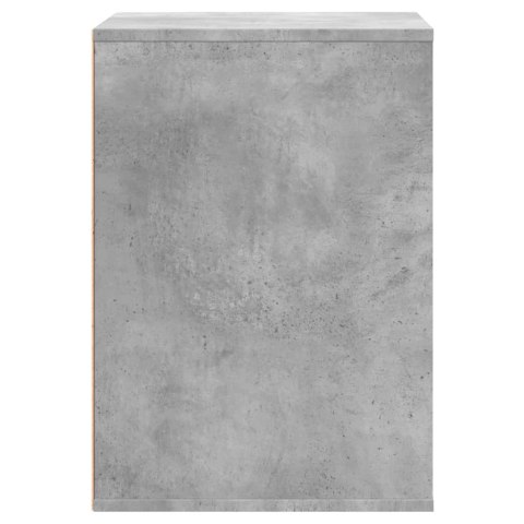 KOMODA, SZAROŚĆ BETONU, 60X41X58 CM, MATERIAŁ DREWNOPOCHODNY