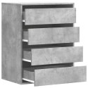 VidaXL Komoda, szarość betonu, 60x41x76 cm, materiał drewnopochodny