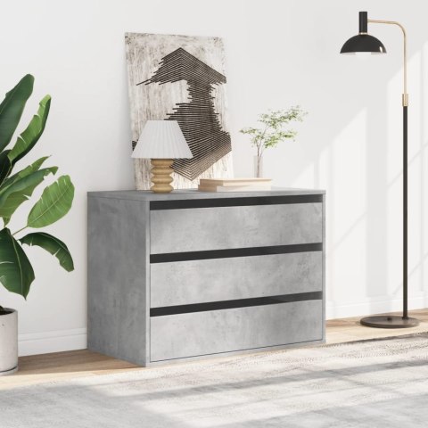 VidaXL Komoda, szarość betonu, 80x41x58 cm, materiał drewnopochodny