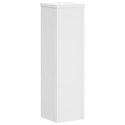 VidaXL Podstawki pod doniczki, 2 szt., białe, 17x17x60 cm