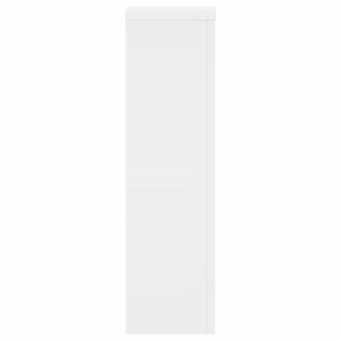 VidaXL Podstawki pod doniczki, 2 szt., białe, 17x17x60 cm