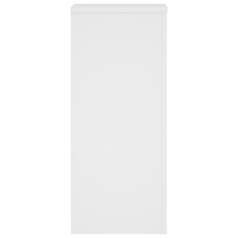 VidaXL Podstawki pod doniczki, 2 szt., białe, 30x30x70 cm