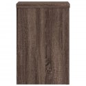 VidaXL Podstawki pod doniczki, 2 szt., brązowy dąb, 20x20x30 cm