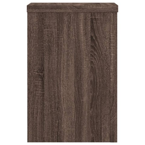 VidaXL Podstawki pod doniczki, 2 szt., brązowy dąb, 25x25x35 cm