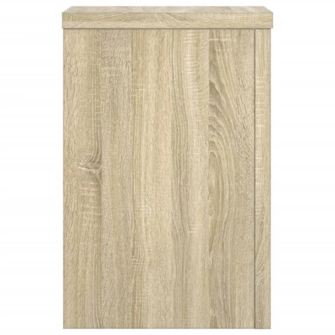 VidaXL Podstawki pod doniczki, 2 szt, dąb sonoma, 20x20x30 cm