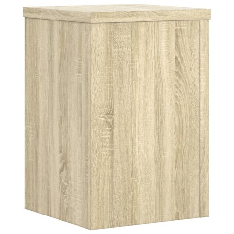 VidaXL Podstawki pod doniczki, 2 szt, dąb sonoma, 25x25x35 cm