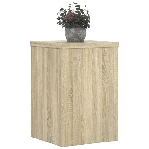 VidaXL Podstawki pod doniczki, 2 szt, dąb sonoma, 25x25x35 cm
