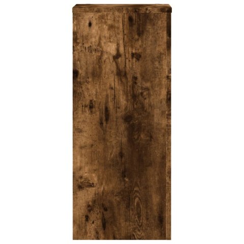 VidaXL Podstawki pod doniczki, 2 szt., przydymiony dąb, 30x30x70 cm