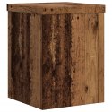 VidaXL Podstawki pod doniczki, 2 szt., stare drewno, 15x15x20 cm