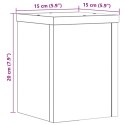 VidaXL Podstawki pod doniczki, 2 szt., stare drewno, 15x15x20 cm