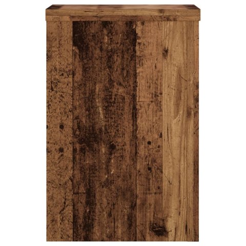 VidaXL Podstawki pod doniczki, 2 szt., stare drewno, 20x20x30 cm