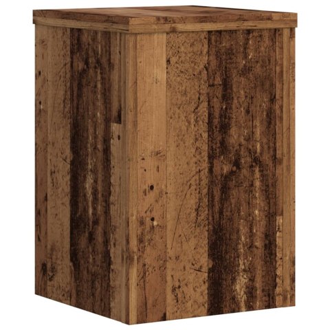 VidaXL Podstawki pod doniczki, 2 szt., stare drewno, 20x20x30 cm