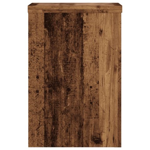 VidaXL Podstawki pod doniczki, 2 szt., stare drewno, 25x25x35 cm