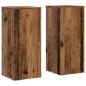 VidaXL Podstawki pod doniczki, 2 szt., stare drewno, 30x30x70 cm