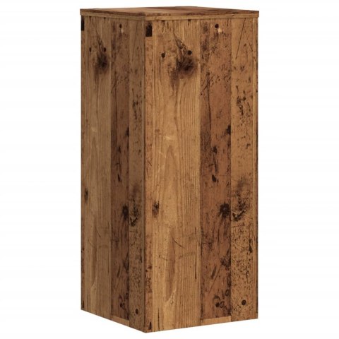 VidaXL Podstawki pod doniczki, 2 szt., stare drewno, 30x30x70 cm