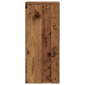 VidaXL Podstawki pod doniczki, 2 szt., stare drewno, 30x30x70 cm