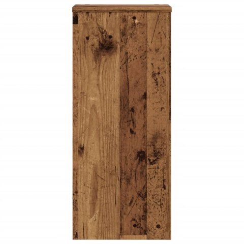 VidaXL Podstawki pod doniczki, 2 szt., stare drewno, 30x30x70 cm