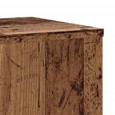 VidaXL Podstawki pod doniczki, 2 szt., stare drewno, 30x30x70 cm