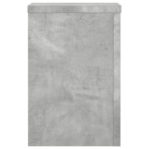VidaXL Podstawki pod doniczki, 2 szt., szarość betonu, 20x20x30 cm