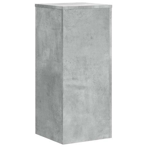 VidaXL Podstawki pod doniczki, 2 szt., szarość betonu, 30x30x70 cm