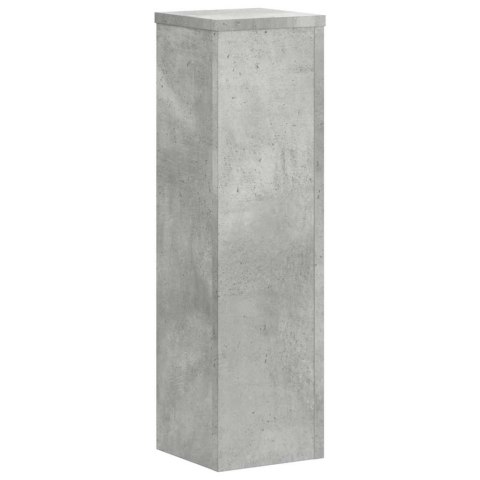 VidaXL Stojaki na rośłiny, 2 szt., szarość betonu, 17x17x60 cm