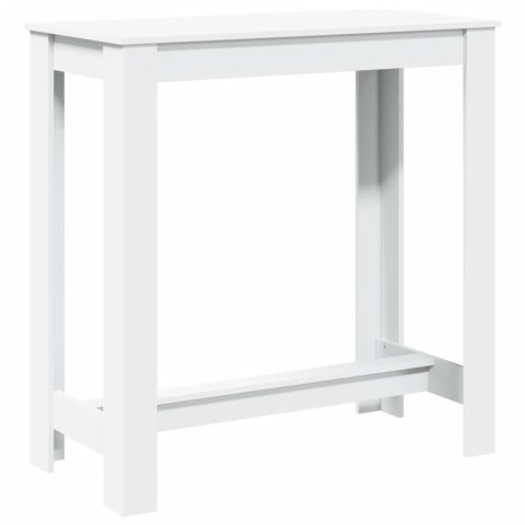 VidaXL Stolik barowy, biały, 102x50x103,5 cm, materiał drewnopochodny