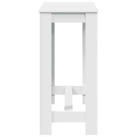 VidaXL Stolik barowy, biały, 102x50x103,5 cm, materiał drewnopochodny