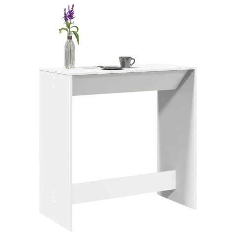 STOLIK BAROWY BIAŁY 102X50X103,5CM MATERIAŁ DREWNOPOCHODNY