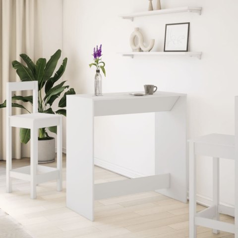 STOLIK BAROWY BIAŁY 102X50X103,5CM MATERIAŁ DREWNOPOCHODNY