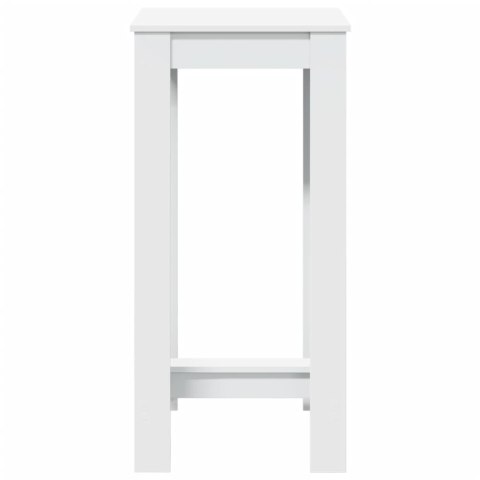 VidaXL Stolik barowy, biały, 51x50x103,5 cm, materiał drewnopochodny